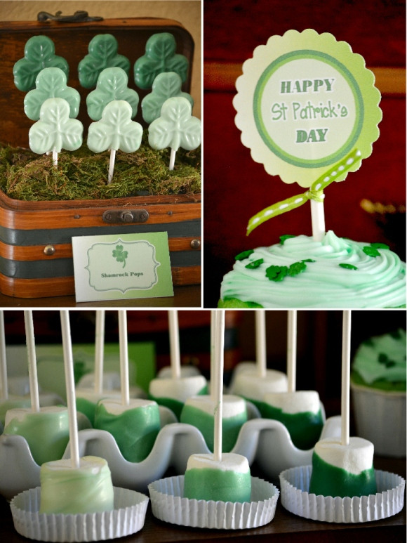 Saint Patrick Day Party Ideas
 St Patrick s Day Green Ombre Party & Free Printables