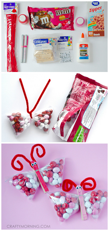Saint Valentine Gift Ideas
 Valentine M&M Butterfly Treats