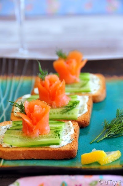 Salmon Appetizers With Cream Cheese
 uTry Smoked Salmon Blossom Appetizer with Cucumber and
