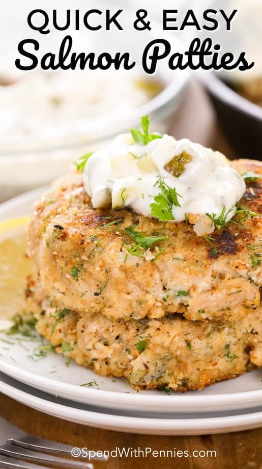 Salmon Patties With Bread Crumbs
 Salmon Patties bine flaky canned salmon or leftover