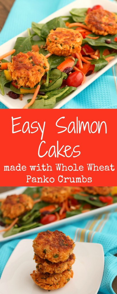 Salmon Patties With Bread Crumbs
 Easy Salmon Cakes made with Whole Wheat Panko Crumbs