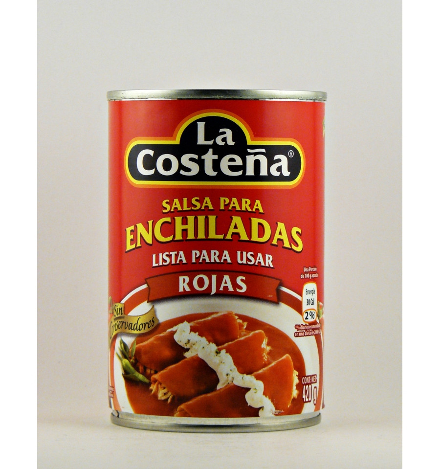 Salsa Para Enchiladas
 Salsa para enchiladas rojas La Costeña 420 grs en Tastu
