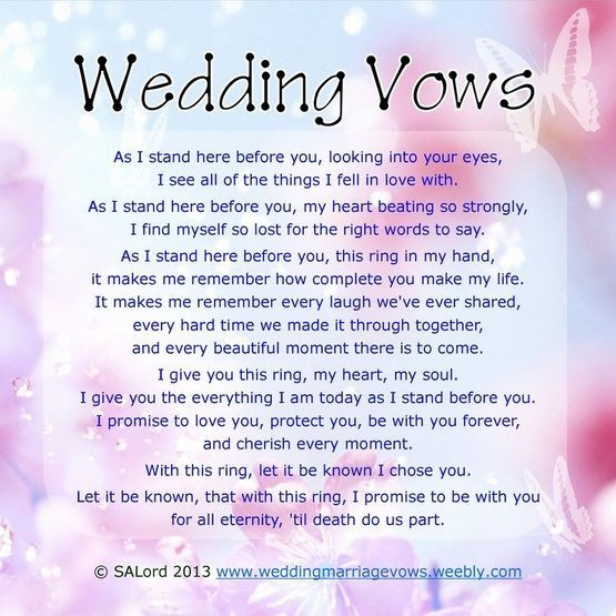 Sample Personal Wedding Vows
 wedding vows that make you cry best photos Page 3 of 4