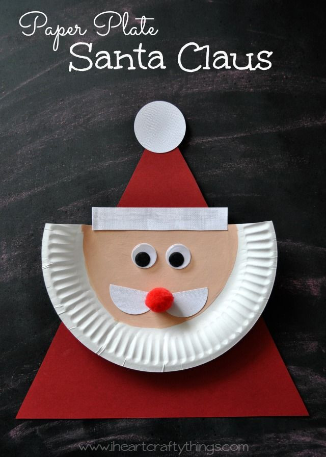 Santa Craft For Kids
 Paper Plate Santa Claus