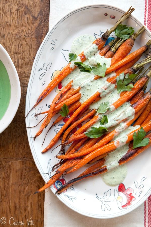 Savory Baby Carrot Recipes
 Roasted Carrots with Yogurt Parsley Dressing