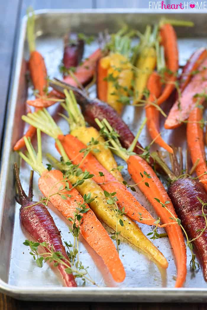 Savory Baby Carrot Recipes
 Roasted Rainbow Carrots with Thyme