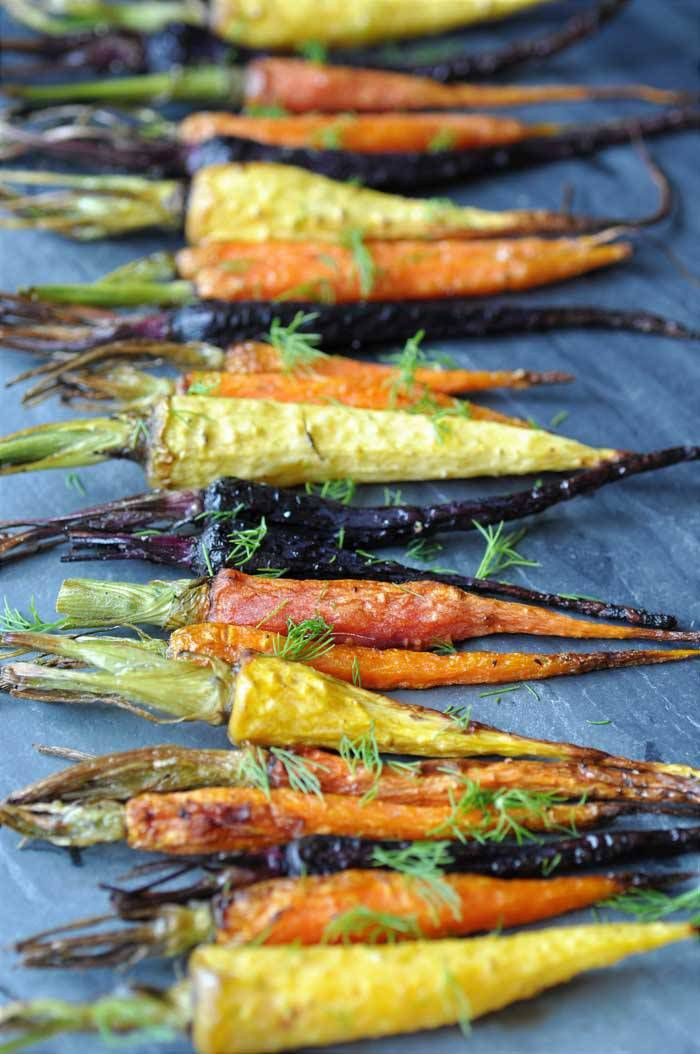 Savory Baby Carrot Recipes
 Roasted Tri Color Baby Carrots with Dill Recipe