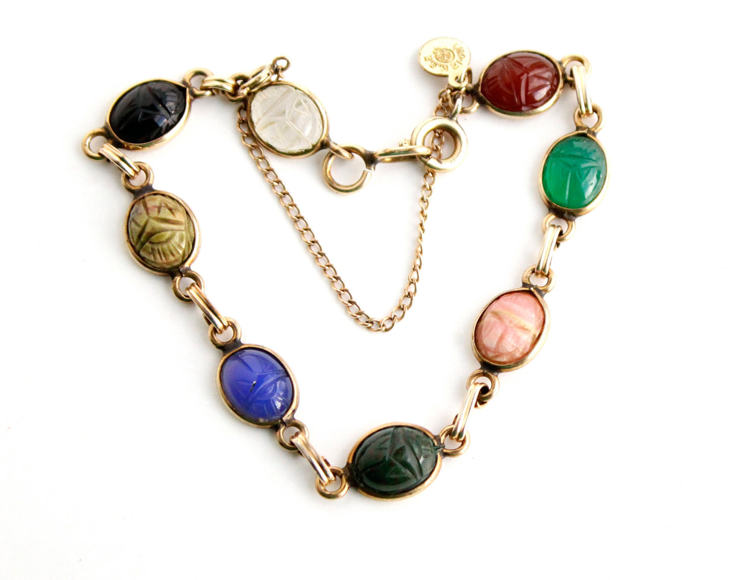 Scarab Bracelet Vintage
 Vintage Scarab Bracelet Retro 12K Gold Filled by