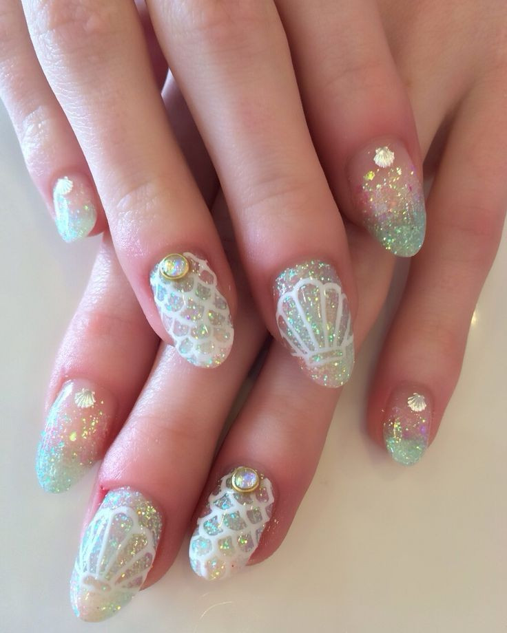Seashell Nail Designs
 Top 16 Pretty Seashell Nail Designs – New Simple Style For