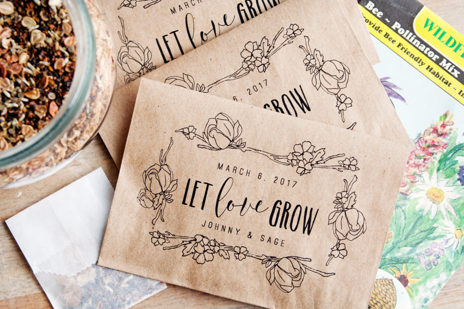 Seed Packet Wedding Favors
 Where to Buy Seed Packet Favors for Weddings