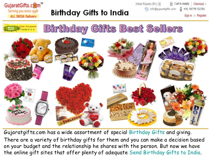 Send A Birthday Gift
 Birthday Gifts to India line Birthday Gift Hampers