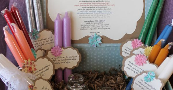 Sentimental Wedding Gifts
 Wedding Shower Candle Poem Gift Set Bridal candle basket
