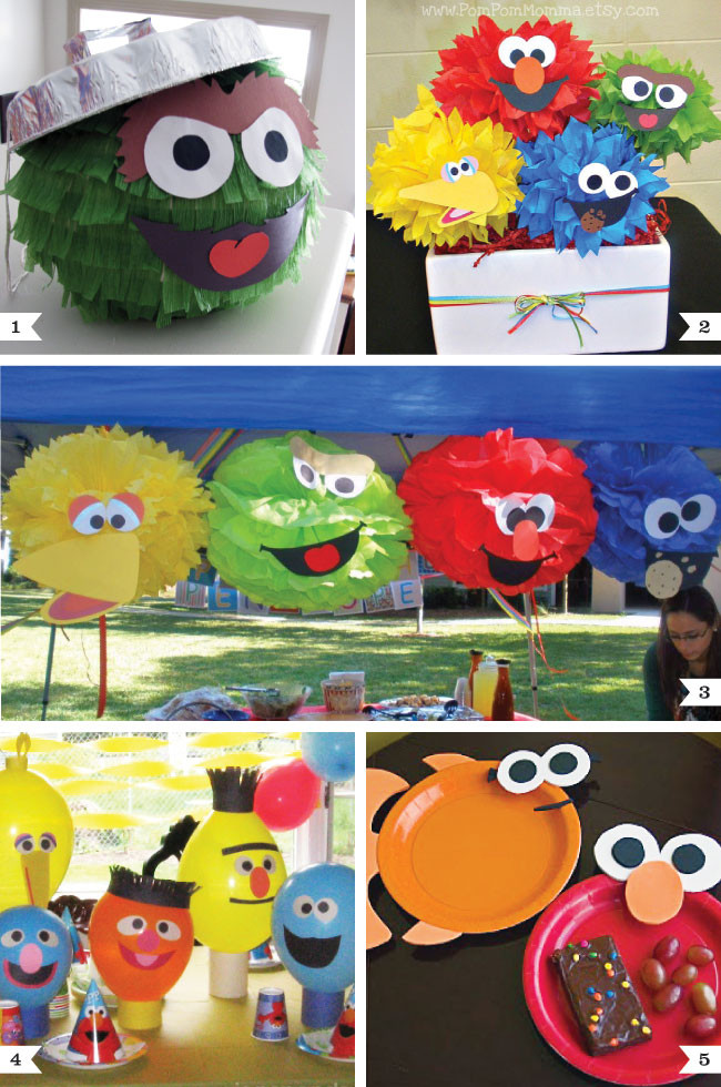 Sesame Street Birthday Party Decorations
 Sesame Street party decor ideas fun with faces