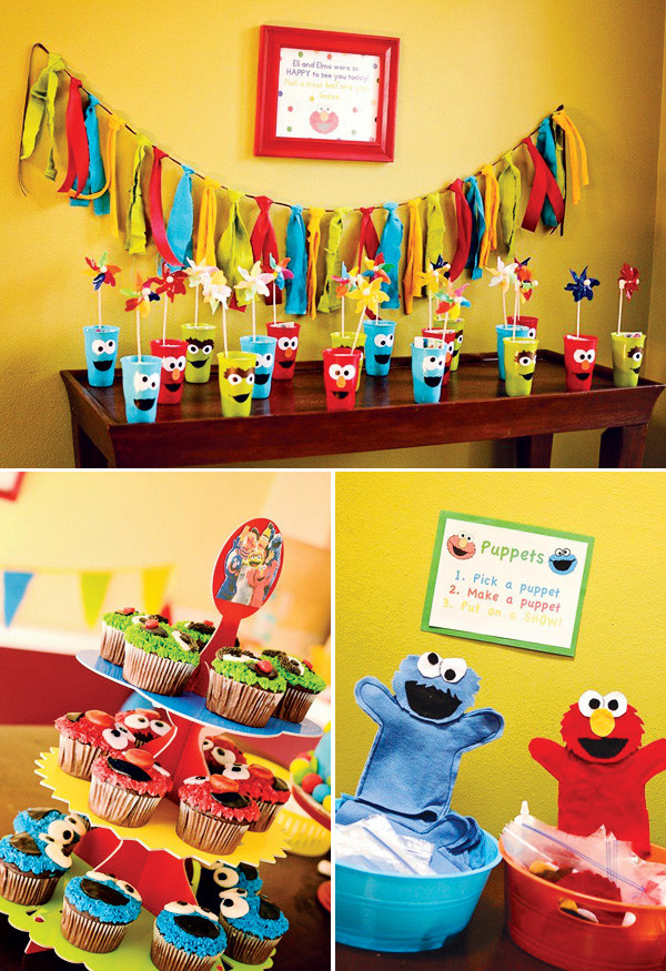 Sesame Street DIY Decorations
 Colorful DIY Sesame Street Birthday Party Hostess with