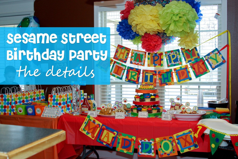 Sesame Street DIY Decorations
 Sesame Street First Birthday Decorations
