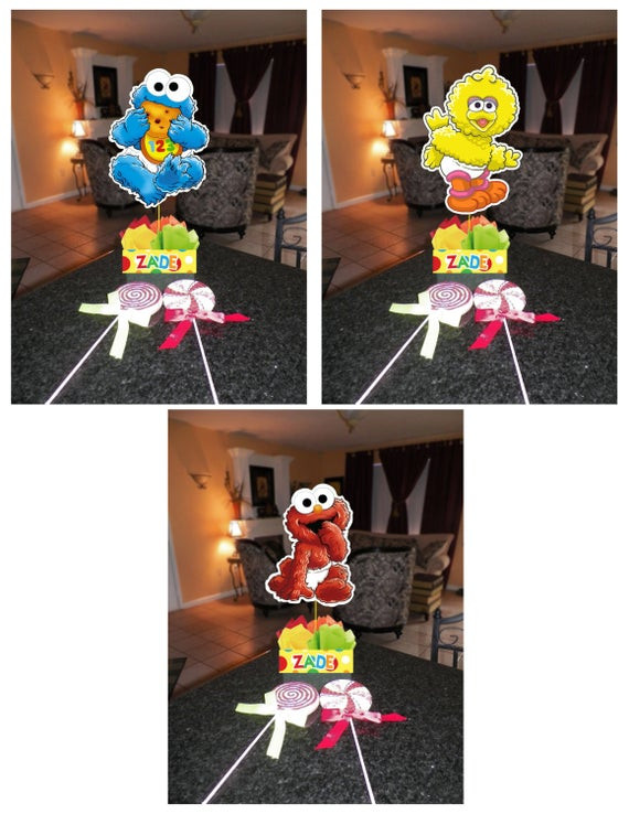 Sesame Street DIY Decorations
 DIY 12 Small Baby Sesame Street Birthday Party
