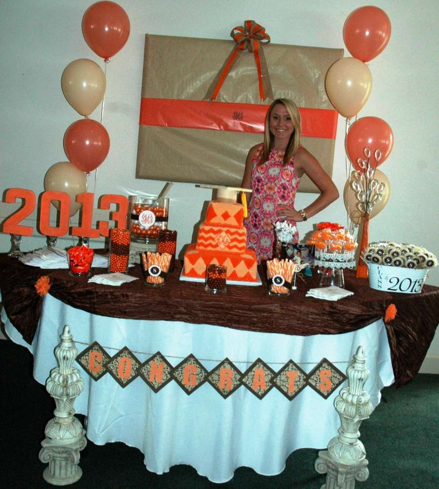 Shabby Chic Graduation Party Ideas
 Shabby Chic with a Coral Chevron Twist Graduation End of