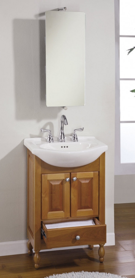 Shallow Bathroom Cabinet
 22 Inch Single Sink Narrow Depth Furniture Bathroom Vanity
