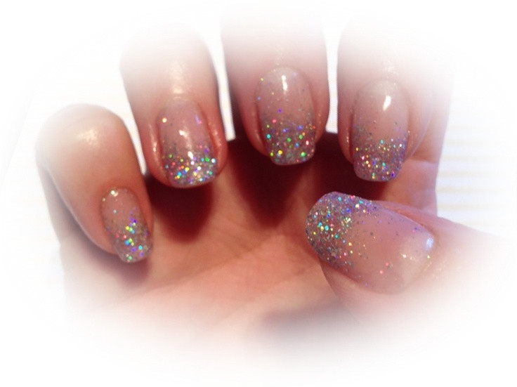 Shellac Nails For Wedding
 Twinkle glitter shellac tips