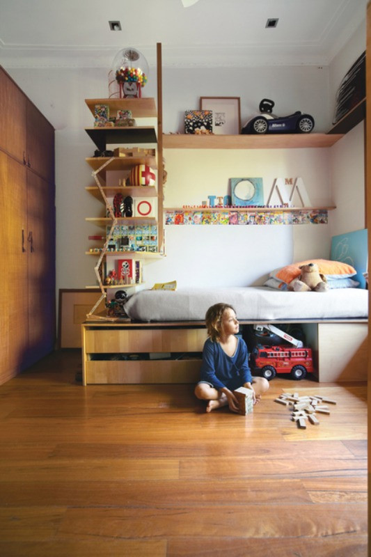 Shelving For Kids Room
 Small Space Bedroom Designs for your Kids