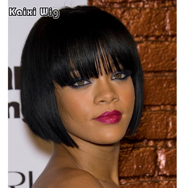 Short Black Hairstyle Wigs
 Short Black Bob Wigs African American Short Wigs For Black