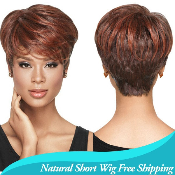 Short Black Hairstyle Wigs
 1PC African American Short Hairstyles Wigs For Black Women