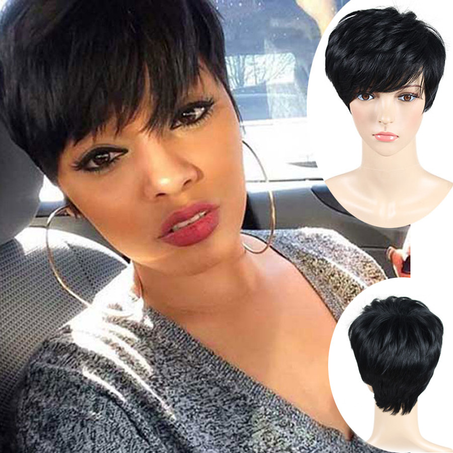 Short Black Hairstyle Wigs
 2016 Short Pixie Cut Short Wigs For Black Women Cheap