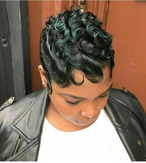 Short Black Hairstyle With Finger Waves
 30 Glamorous Finger Wave Styles For Any Hair Length