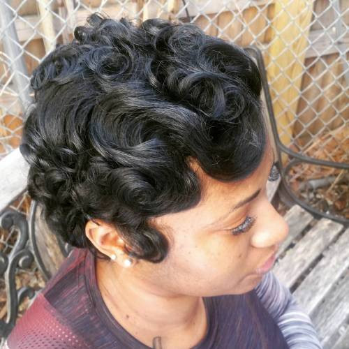 Short Black Hairstyle With Finger Waves
 13 Finger Wave Hairstyles You Will Want to Copy