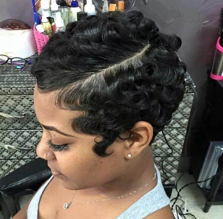 Short Black Hairstyle With Finger Waves
 How to style finger waves hairstyles YEN GH