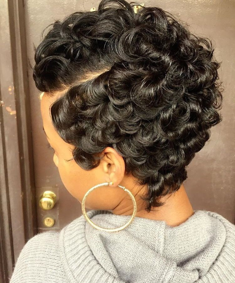 Short Black Hairstyle With Finger Waves
 Pin on finger waves