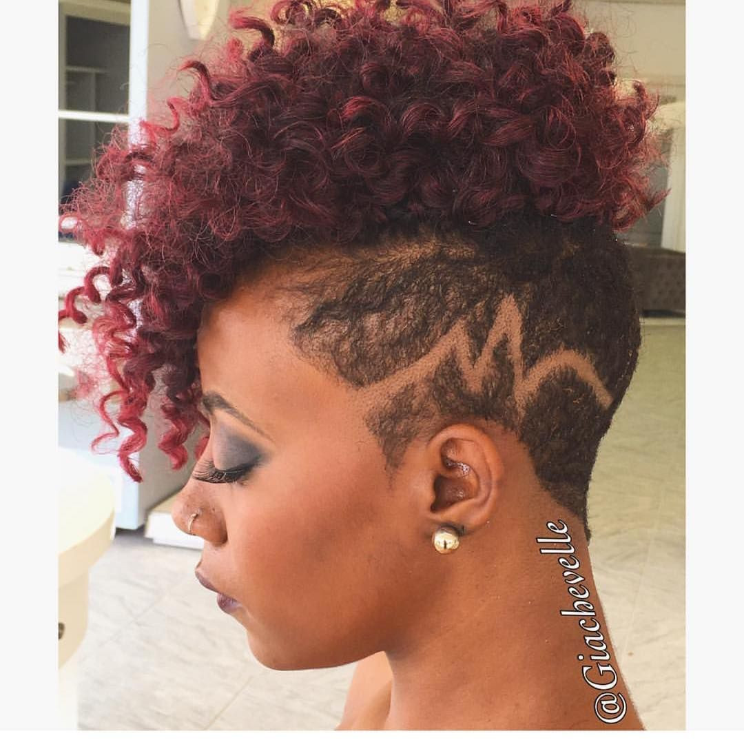 Short Black Hairstyles With Shaved Sides
 Credit Instagram naturallyshesdope