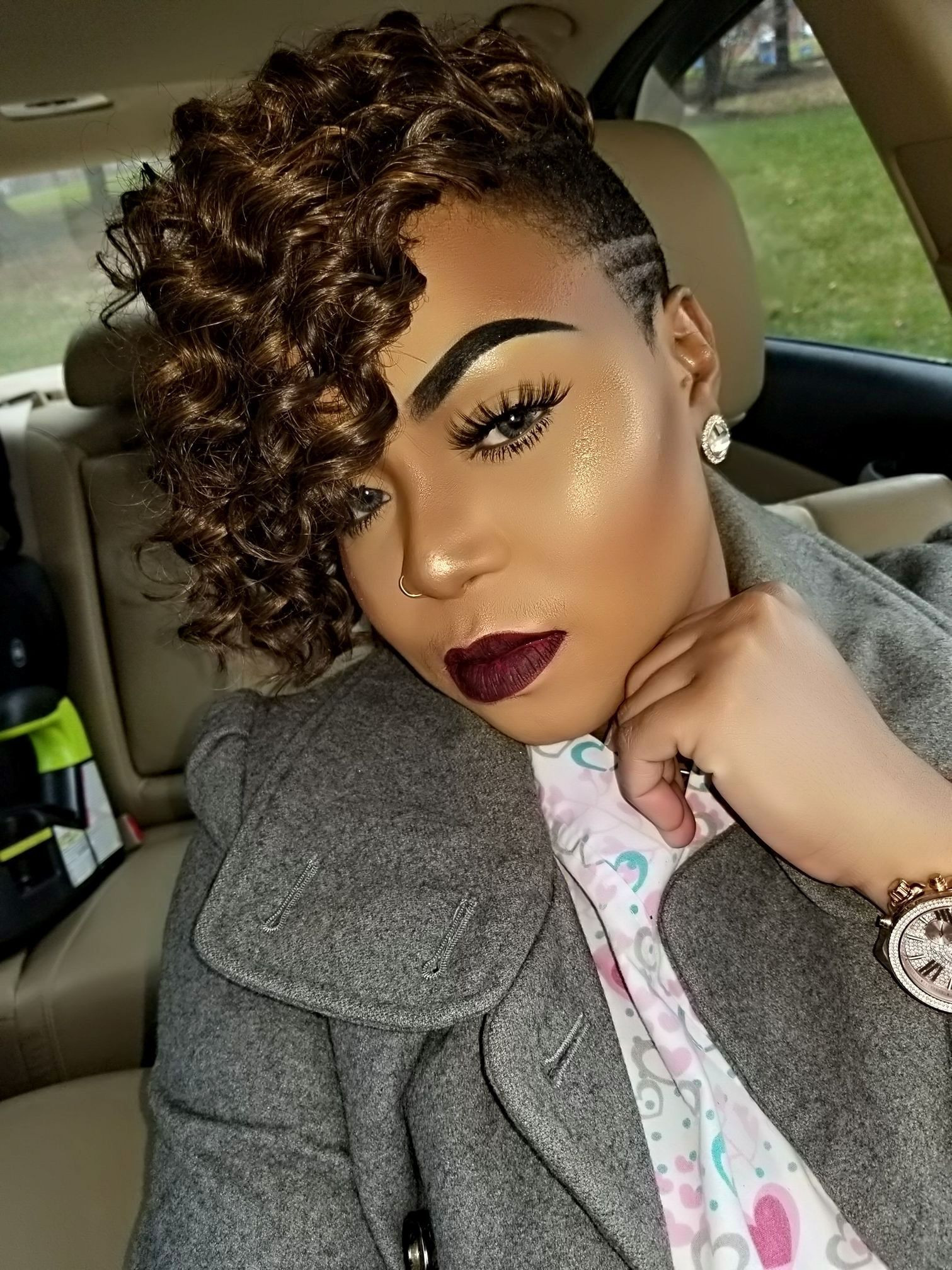 Short Black Hairstyles With Shaved Sides
 Pin on Updos Short Hair