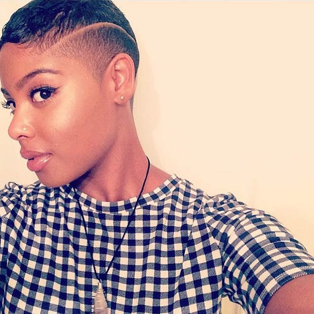 Short Black Hairstyles With Shaved Sides
 23 Most Badass Shaved Hairstyles for Women