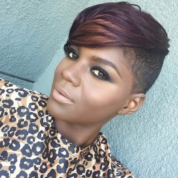 Short Black Hairstyles With Shaved Sides
 23 Most Badass Shaved Hairstyles for Women