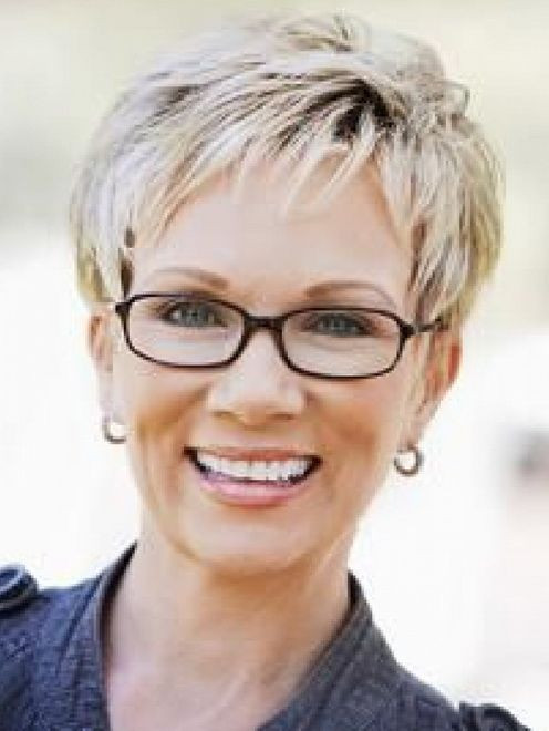 Short Hairstyles For Over 60 With Glasses
 Pin on New Do