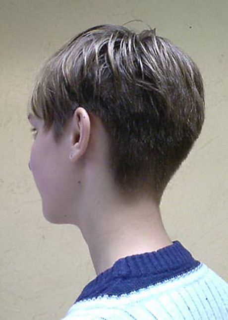 Short Tapered Haircuts Back View
 Back of short pixie haircuts