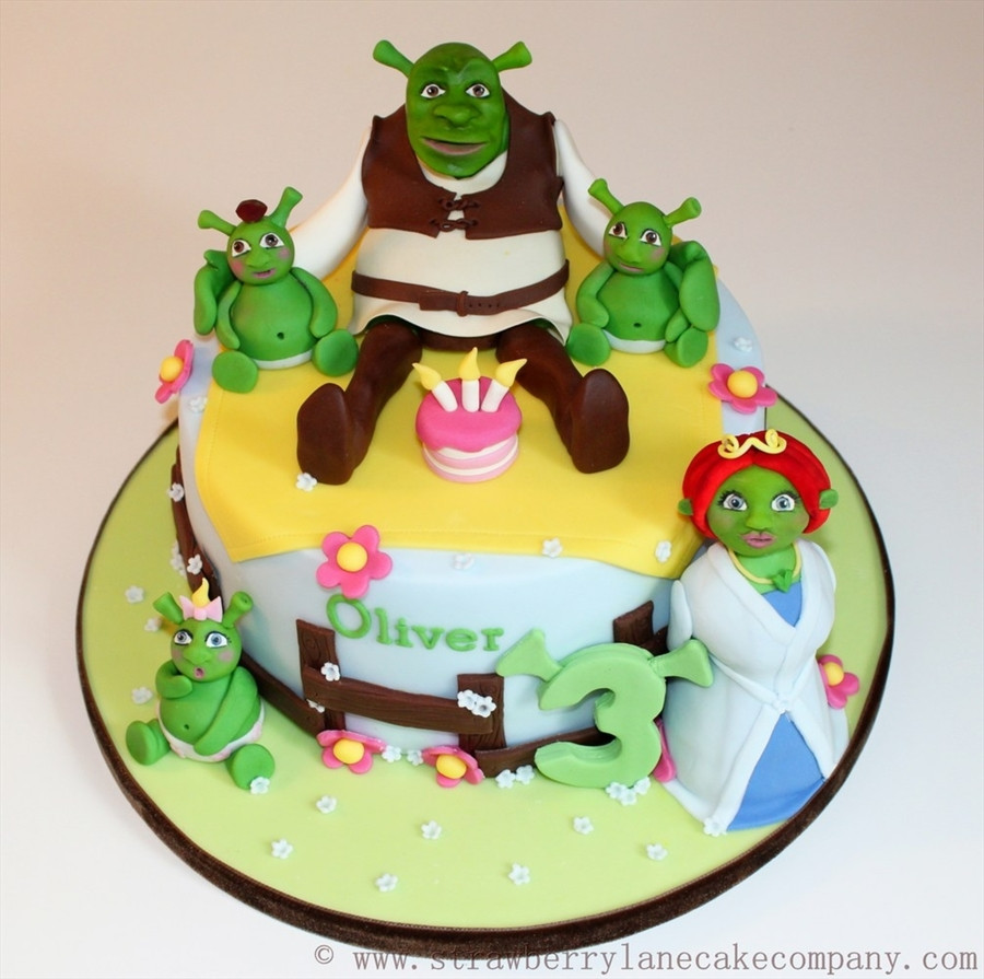Shrek Birthday Cake
 Shrek And Family Birthday Cake CakeCentral