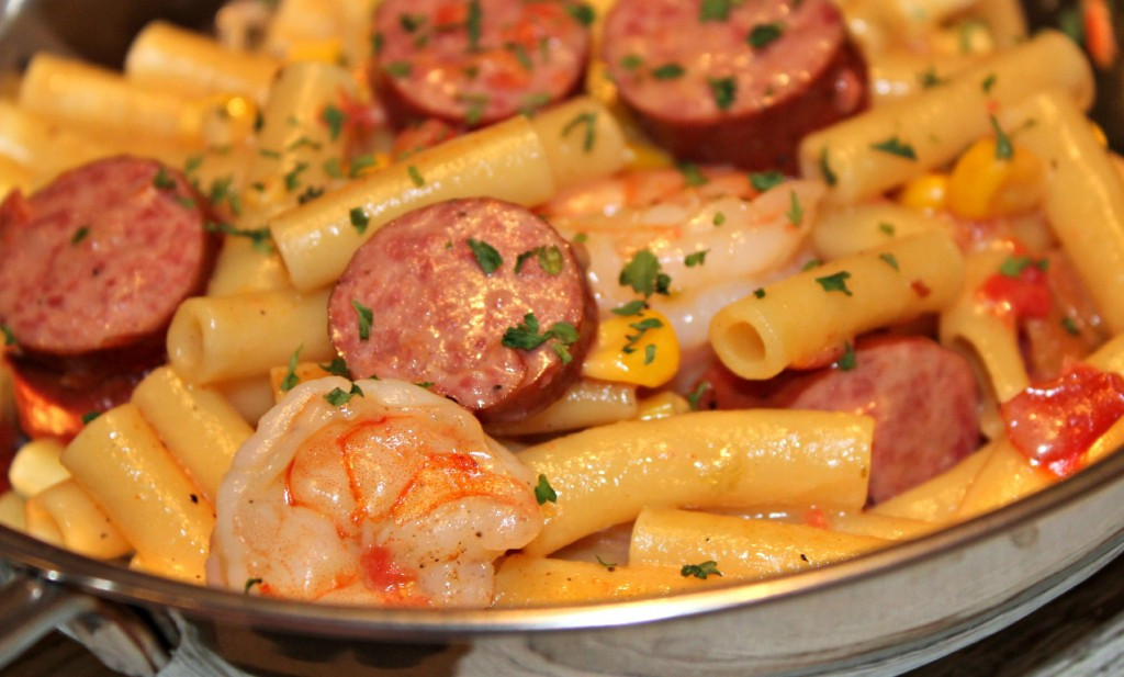 Shrimp Rotel Pasta
 Spicy Sausage and Shrimp Pasta addicted to recipes