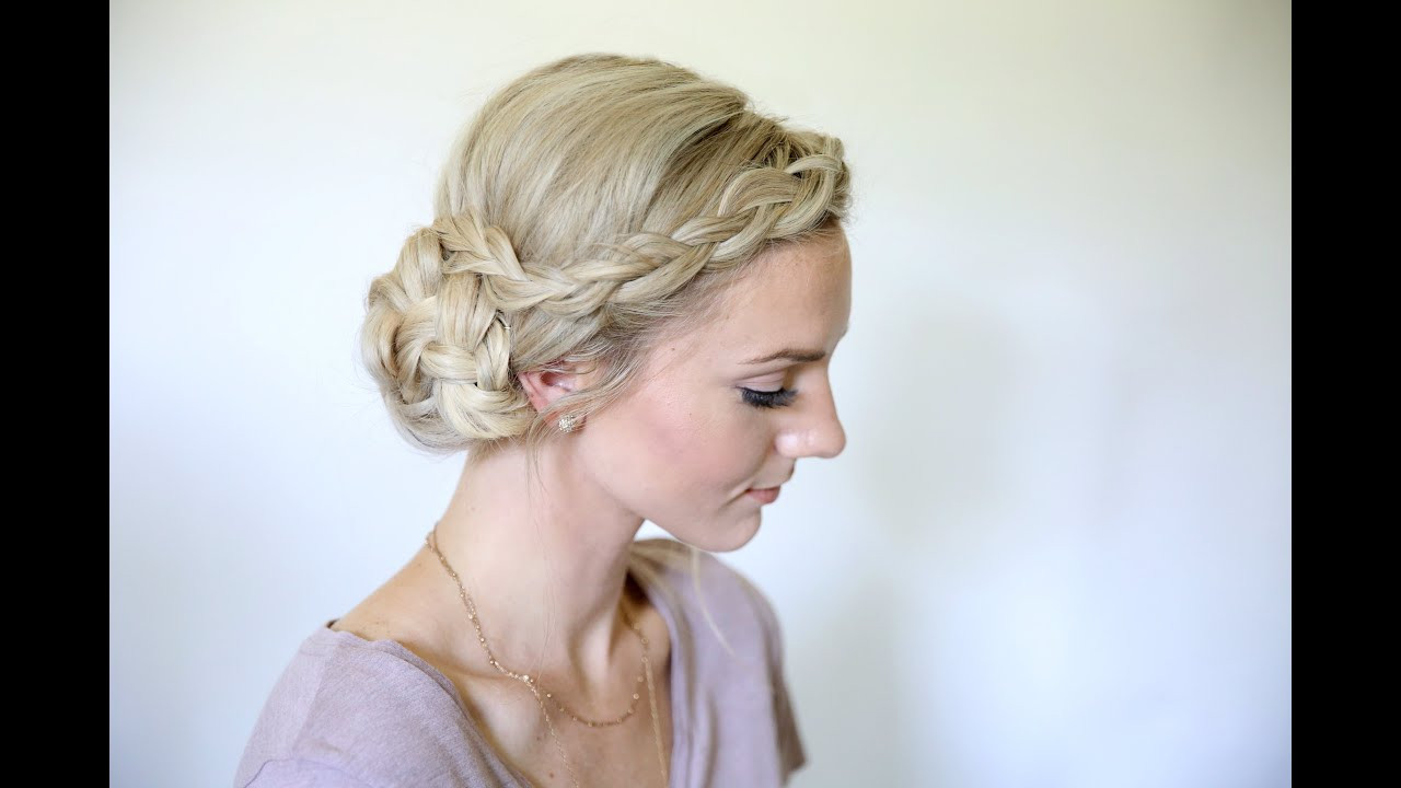 Side Bun Prom Hairstyles
 Easy Braided Side Bun Home ing Hairstyles