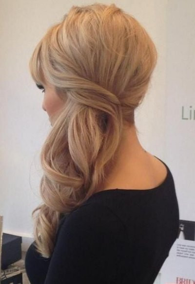 Side Swept Hairstyle For Prom
 Half Updo Prom Hairstyles 2015 For Long Hair