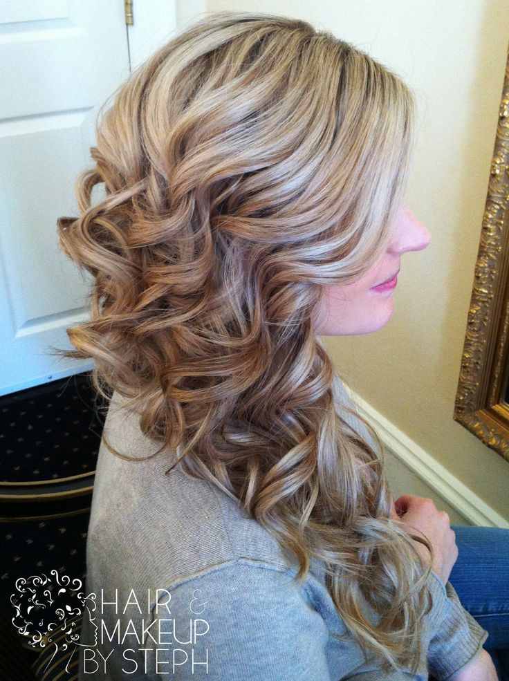 Side Swept Hairstyle For Prom
 Side swept curls Hair styles Pinterest