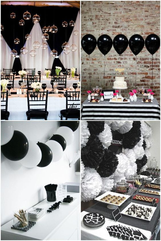 Simple 18Th Birthday Party Ideas
 Simple Black And White Party Ideas