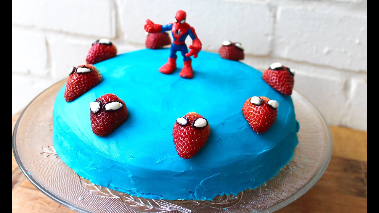 Simple Birthday Cake Ideas
 Easy birthday cake idea How to make a Spiderman cake