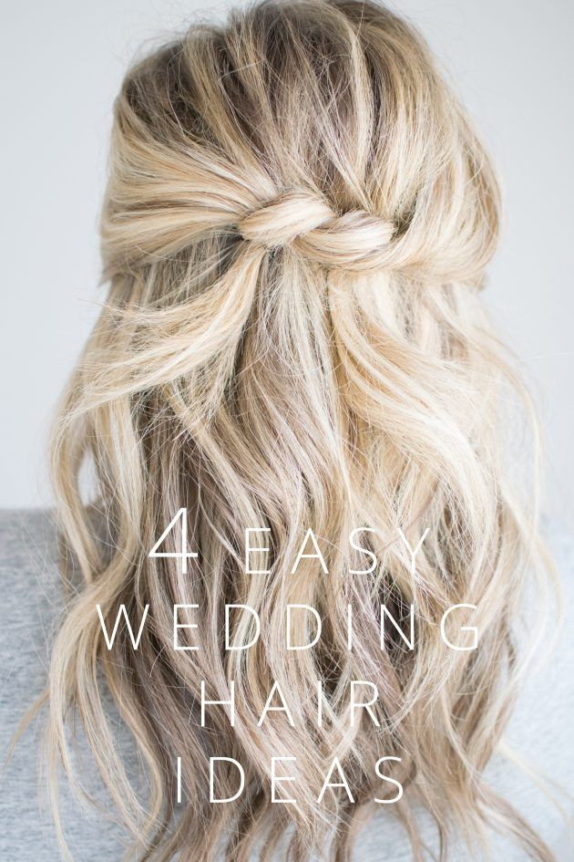 Simple Bridesmaids Hairstyles
 4 Easy Wedding Hair Ideas The Small Things Blog