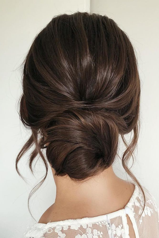 Simple Bridesmaids Hairstyles
 lange Haarmodelle wedding hairstyles for long hair low