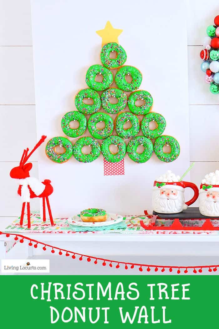 Simple Christmas Party Ideas
 Christmas Tree Donut Wall EASY Party Food Idea Living