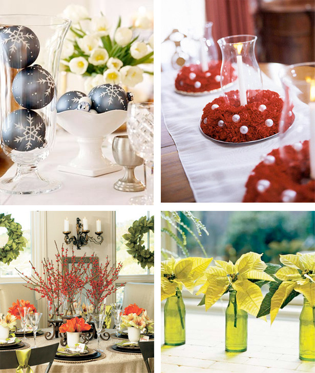 Simple Christmas Party Ideas
 50 Great & Easy Christmas Centerpiece Ideas DigsDigs