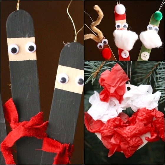 Simple Crafts For Preschoolers
 26 More Easy Christmas Ornaments for kids Happy Hooligans