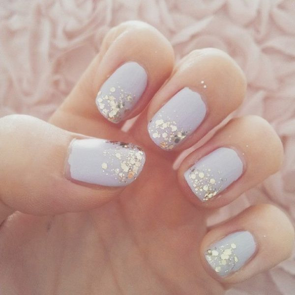 Simple Glitter Nails
 22 Fun and Easy Nail Designs for Beginners Be Modish